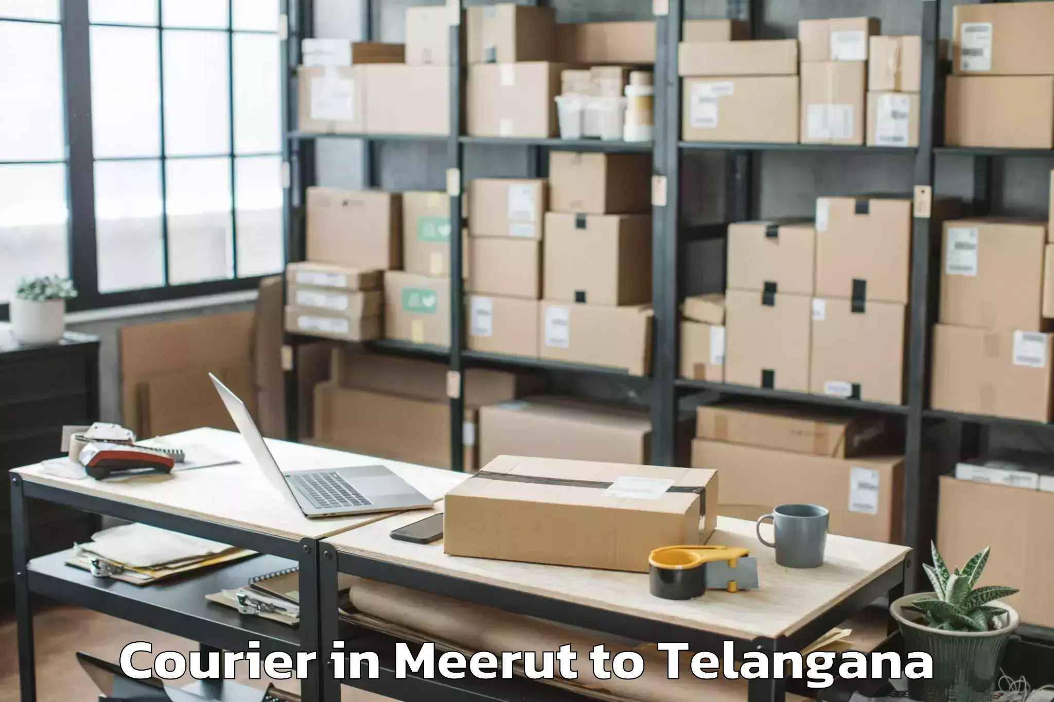 Easy Meerut to Armur Courier Booking